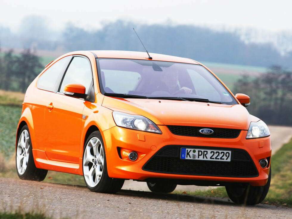 Коврики текстильные "Классик" для Ford Focus ST II (хэтчбек 5 дв / CB4) 2008 - 2010, черные, 5шт.