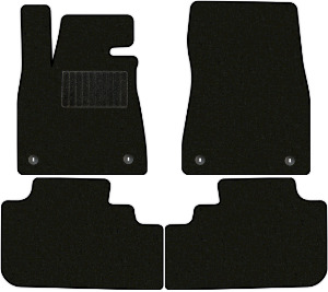 Коврики "Премиум+" в салон Lexus RX450h IV (suv, гибрид / GYL25) 2015 - 2019, черные 4шт.