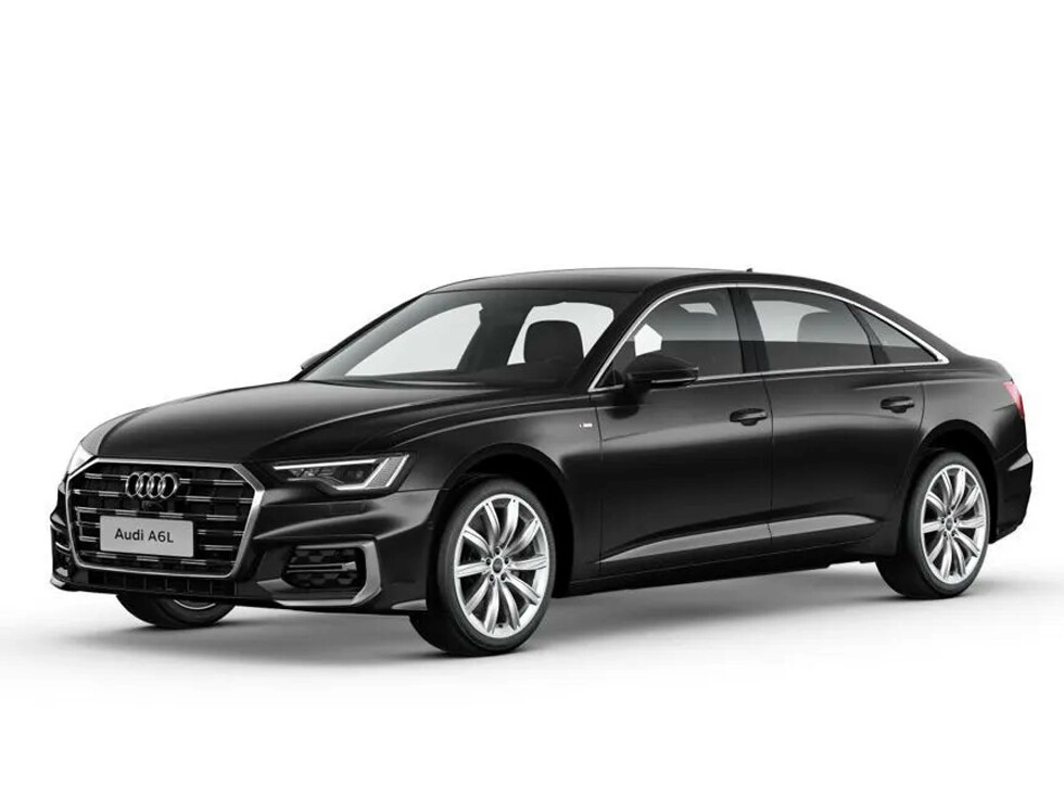 Коврики текстильные "Стандарт" для Audi A6 V (седан / Long (C8) S-line) 2023 - Н.В., черные, 4шт.