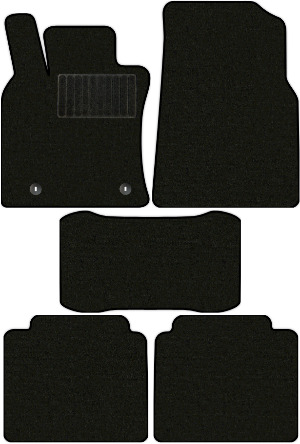 Коврики текстильные "Комфорт" для Toyota Avalon V (седан, гибрид / XX50) 2022 - Н.В., черные, 5шт.