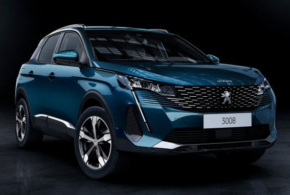 Коврики текстильные "Классик" для Peugeot 3008 II (suv) 2016 - Н.В., темно-серые, 5шт.